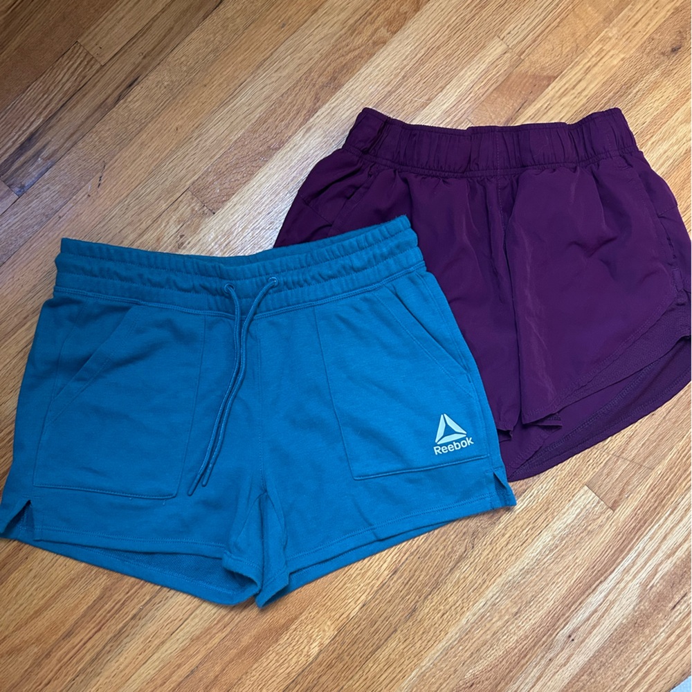 Reebok Teal and Maroon Shorts Set